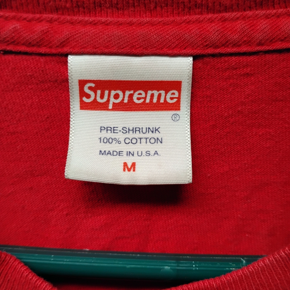Supreme New York Size M Men's Red Sleeveless T Shirt Jellyfish - Picture 4 of 5